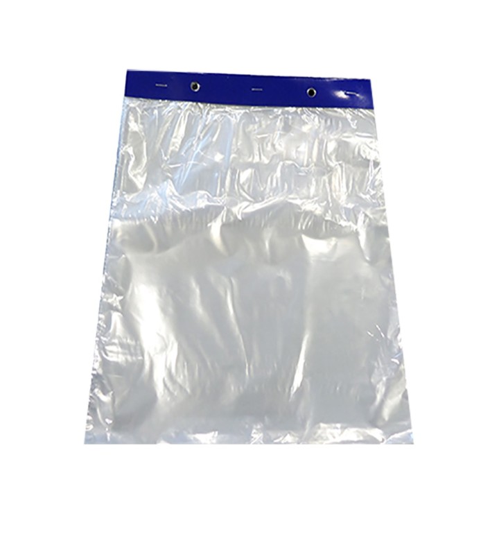*Liasse PEBD Transparent 300x350+P OD + cartonnette bleue //5000