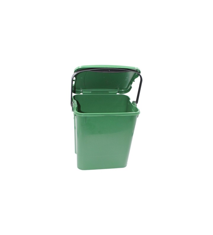 Bio Seau Fermé Vert 7L Poignée PP Fermeture Sécurisée //seau