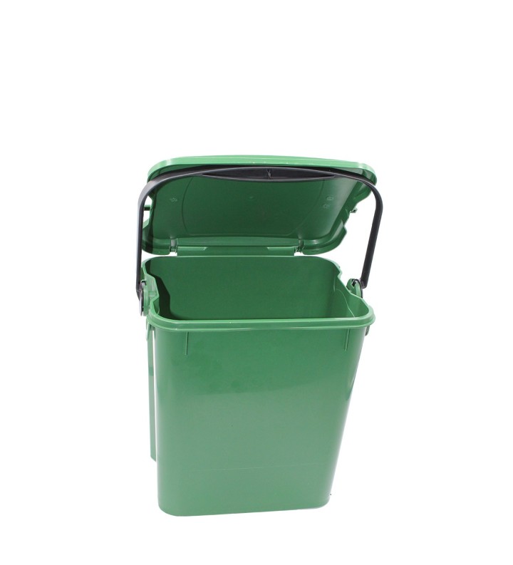 Bio Seau Fermé Vert 10L Poignée PP Fermeture Sécurisée //seau
