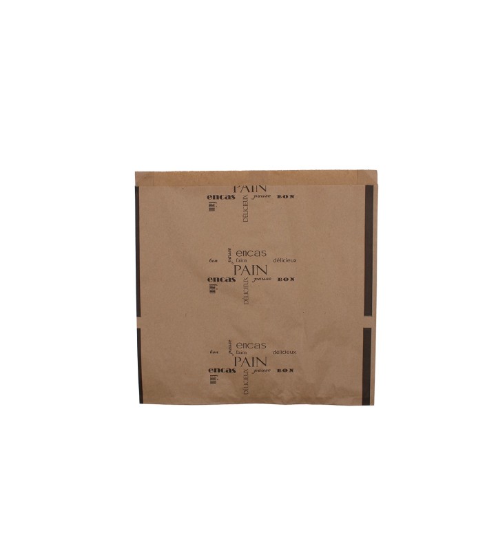 Sac Pain Kraft Brun Access "Les Mots" 300+50x300/1000