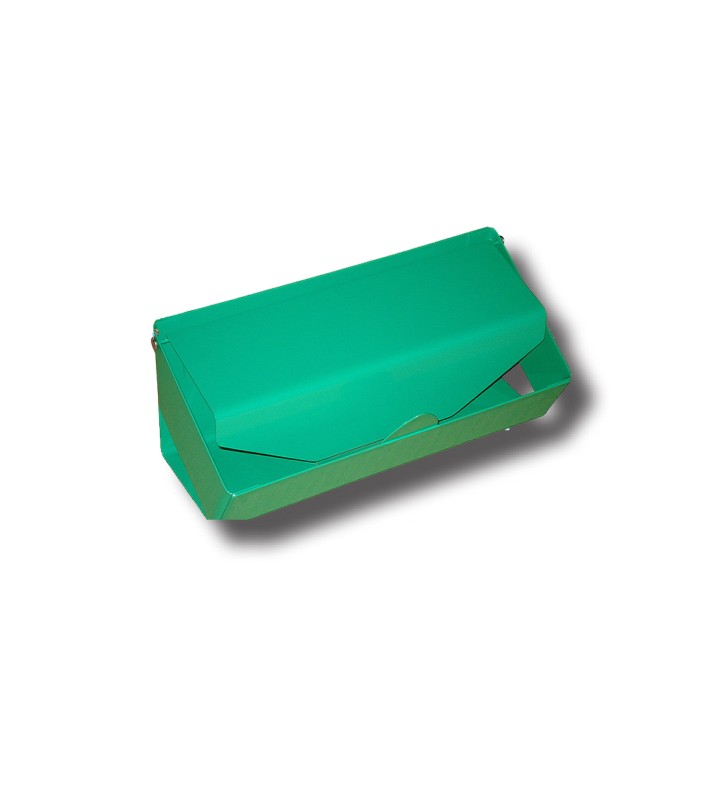Dévidoir 32 cm pour sac en rouleau 30cm de large -  métal vert