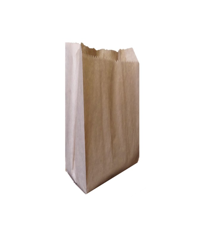 Sac F&L et Commerce Traditionnel Kraft Brun140+90x260 1Kg sache//1000