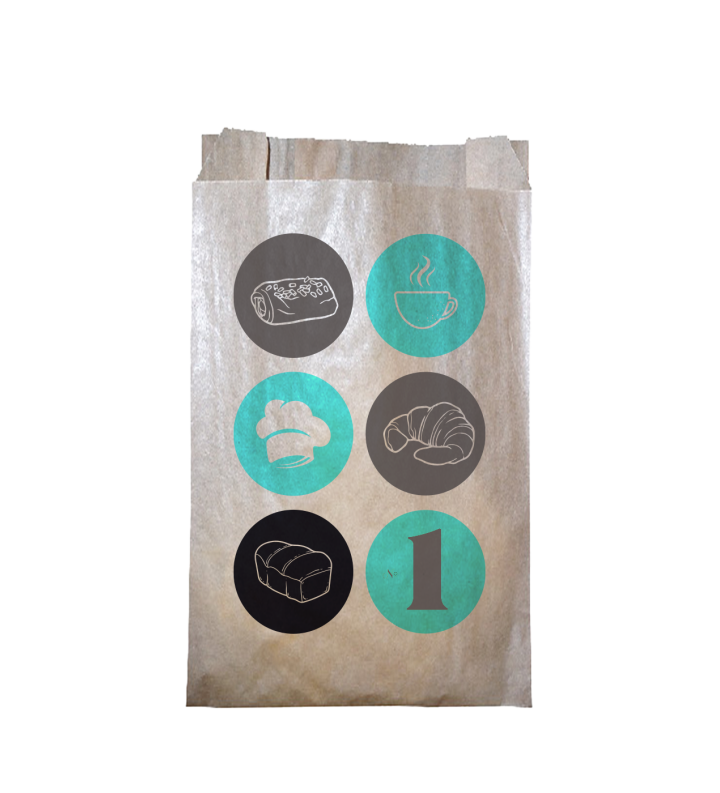 Sac viennoiserie Kraft Brun Neutre 120+25+25x170 - N°101 - Evenplast