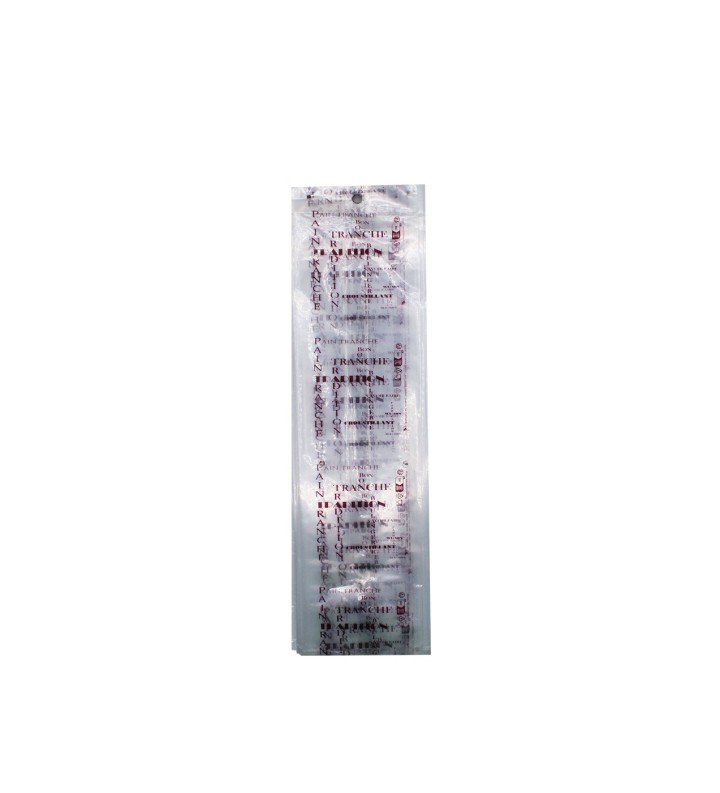 Liasse PEBD Transparent Pain Tranché Marron 120+50+50x450+P //1000