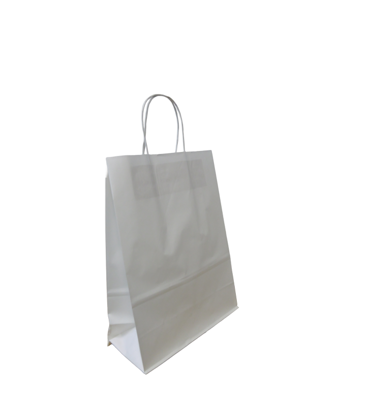 Sac Cabas Avec Anses Torsadées Blanc 320+140x410