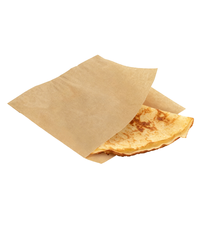 Sachet Crêpe Burger Kebab Fendu Kraft Blanc 130x220 - Evenplast