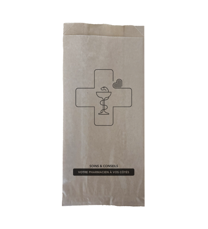Sac viennoiserie Kraft Brun Neutre 120+25+25x170 - N°101 - Evenplast