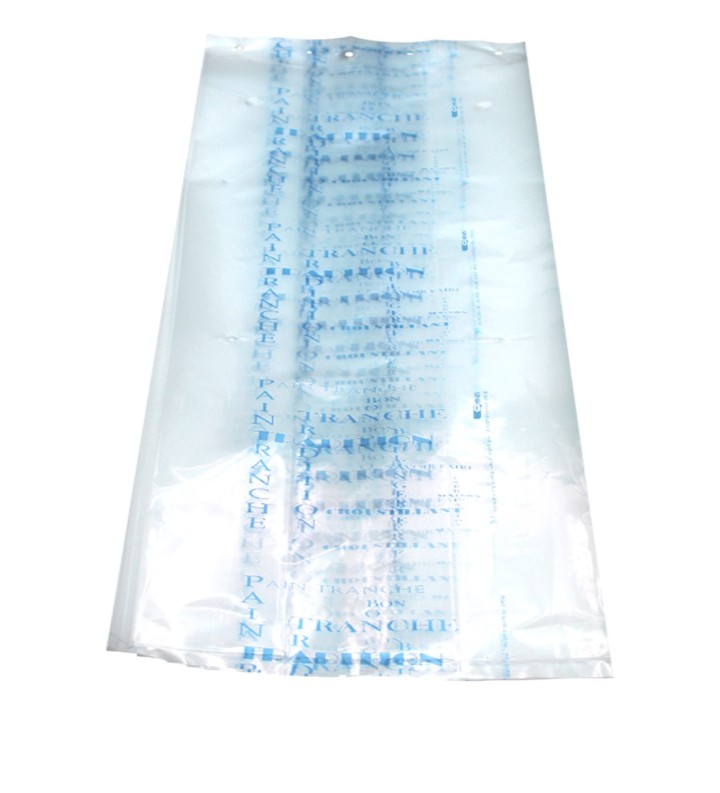 Liasse PEBD Transparent Pain Tranché Bleu 300+75+75X550+P //600